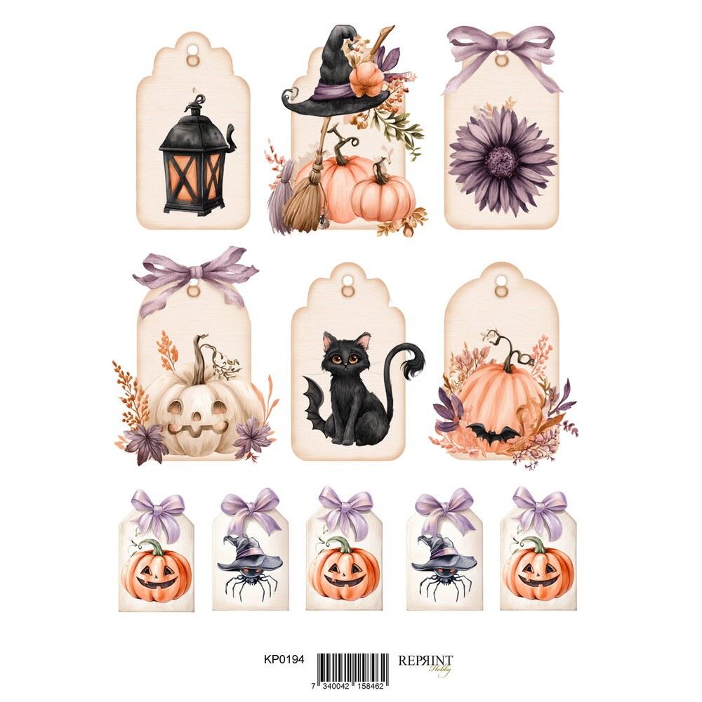 Set 8 Cartoncini da ritagliare Enchanted Halloween