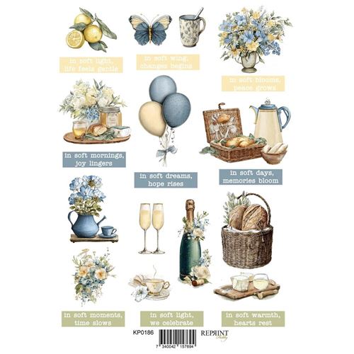 Set 8 Cartoncini da ritagliare Summer Meadow