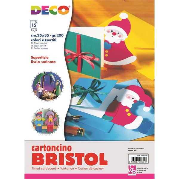 Set Cartoncini Bristol colorati