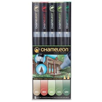 Set Chameleon Pen Nature Tones