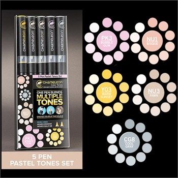 Set Chameleon Pen Pastel Tones