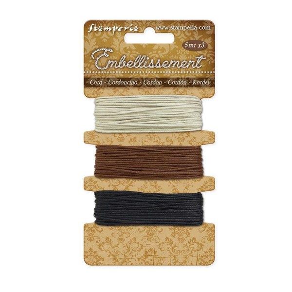 Set Cordini Avorio Marrone Nero