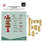 Set Timbri e Fustelle Cartelli Polo Nord Christmas Village