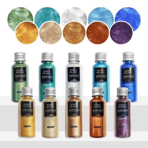 Set da 10 Pigmenti Sahara Pearline per Resina