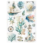 Set da 3 Carte di riso Edge of the Ocean A3