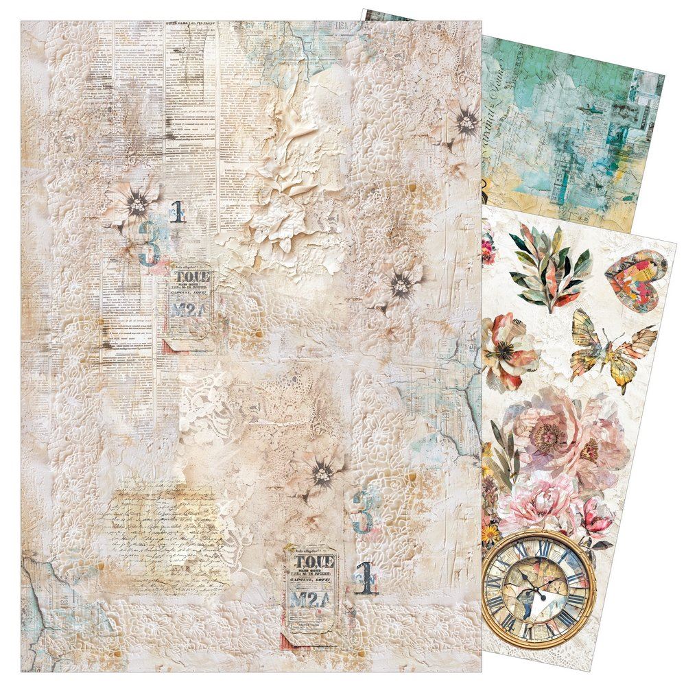 Set da 3 Carte di riso The sound of spring A3
