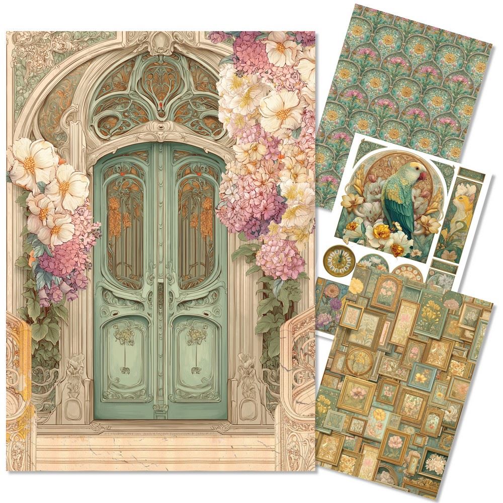 Set da 4 Carte di riso Artemis A4