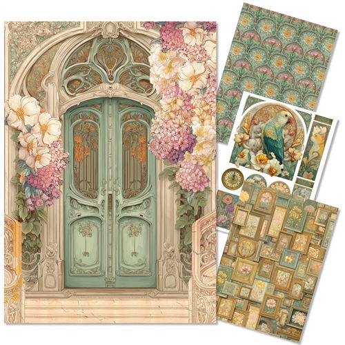 Set da 4 Carte di riso Artemis A4