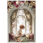 Set da 4 Carte di riso Book Lover A4