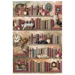 Set da 4 Carte di riso Book Lover A4