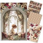 Set da 4 Carte di riso Book Lover A4