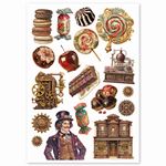 Set da 4 Carte di riso Chocolate Wanderlust A4