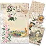 Set da 4 Carte di riso Courtly Love A4