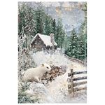 Set da 4 Carte di riso Forest Tales A4