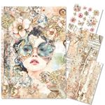 Set da 4 Carte di riso Lost in Time A4