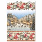 Set da 4 Carte di riso Merry & Bright A4