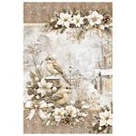 Set da 4 Carte di riso Winter Season A4