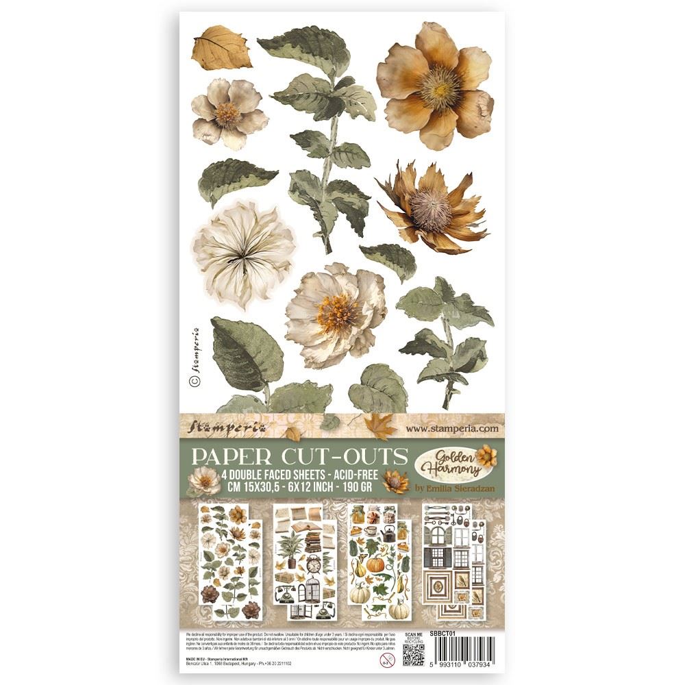 Paper Cut-Outs Golden Harmony Stamperia