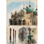Set da 8 Carte di riso A walk in Venice A5