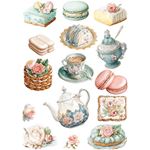 Set da 8 Carte di riso Afternoon Tea A5