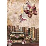 Set da 8 Carte di riso Book Lovers A5