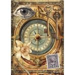 Set da 8 Carte di riso Cabinet of Curiosities A5