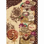 Set da 8 Carte di riso Chocolate Wanderlust A5