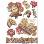 Set da 8 Carte di riso Chocolate Wanderlust A5