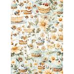 Set da 8 Carte di riso Cookbook A5