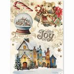Set da 8 Carte di riso Cozy Christmas A5