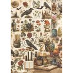 Set da 8 Carte di riso Dark Academia A5
