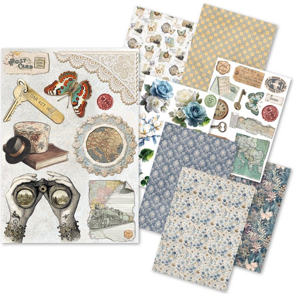 Set da 8 Carte di riso Eastern Journey A5