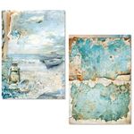 Set da 8 Carte di riso Edge of the Ocean A5