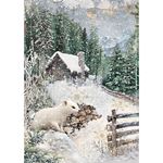 Set da 8 Carte di riso Forest Tales A5