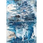 Set da 8 Carte di riso Frozen Land A5