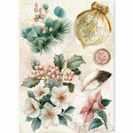 Set da 8 Carte di riso Golden Winter A5