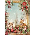 Set da 8 Carte di riso Hot Cocoa & Holly A5