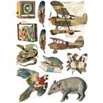 Set da 8 Carte di riso Jungle Vibes A5