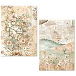 Set da 8 Carte di riso Lost in Time A5