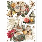 Set da 8 Carte di riso Merry & Bright A5