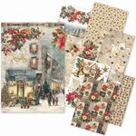 Set da 8 Carte di riso Merry & Bright A5