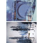Set da 8 Carte di riso Polar Railway A5
