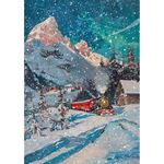 Set da 8 Carte di riso Polar Railway A5