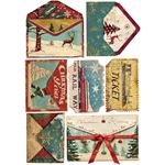 Set da 8 Carte di riso Polar Railway A5