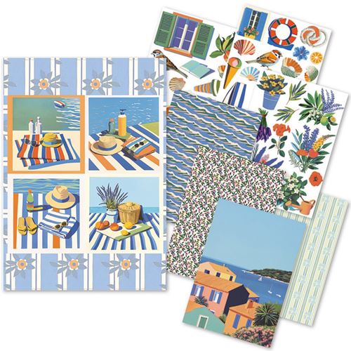Set da 8 Carte di riso Riviera Dream A5