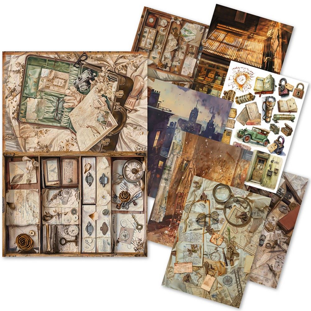 Set da 8 Carte di riso The Last Mystery A5