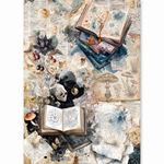 Set da 8 Carte di riso The witch's grimoire A5