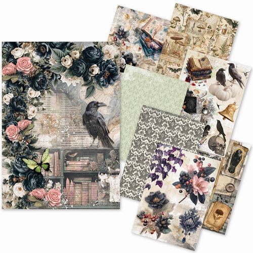 Set da 8 Carte di riso The witch's grimoire A5