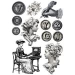 Set da 8 Carte di riso Typographic A5