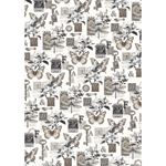 Set da 8 Carte di riso Typographic A5